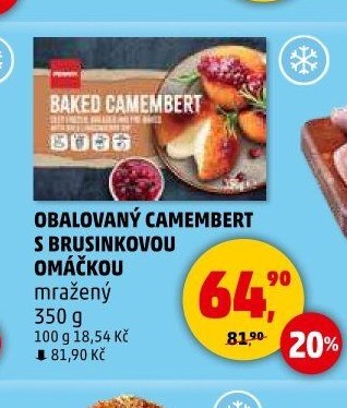 Obalovaný camembert s brusinkovou omáčkou