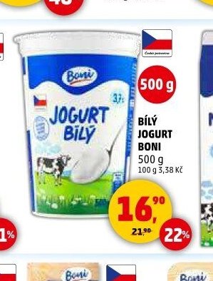 Bílý jogurt Boni