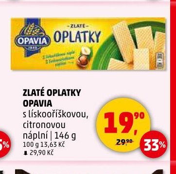 Zlaté oplatky Opavia