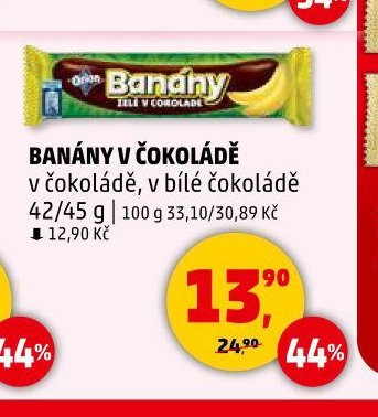 Banány v čokoládě Orion