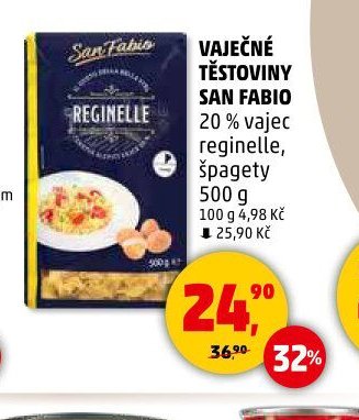 VAJEČNÉ TĚSTOVINY SAN FABIO