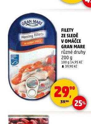 FILETY ZE SLEDĚ V OMÁČCE GRAN MARE