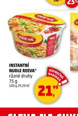 INSTANTNÍ NUDLE REEVA