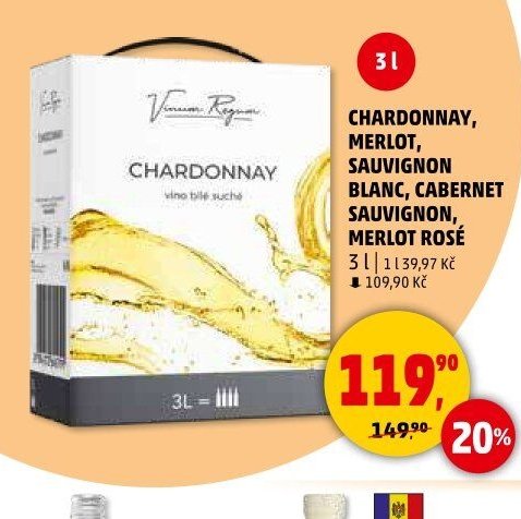 Vinný box Chardonnay, Merlot, Sauvignon Blanc, Cabernet Sauvignon, Merlot Rosé