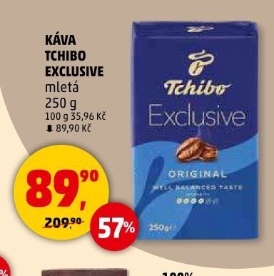 KÁVA TCHIBO EXCLUSIVE mletá 250 g