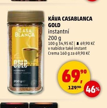 KÁVA CASABLANCA GOLD instantní 200 g