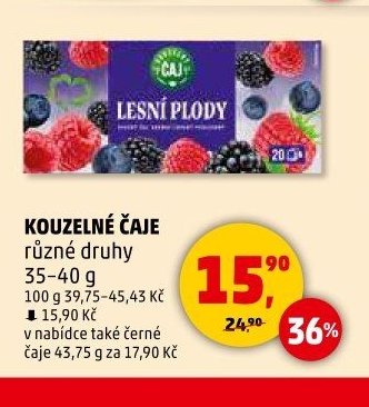 KOUZELNÉ ČAJE různé druhy 35-40 g
