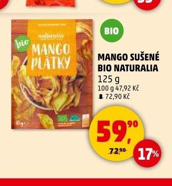 MANGO SUŠENÉ BIO NATURALIA 125 g