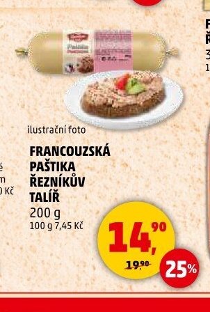 FRANCOUZSKÁ PAŠTIKA ŘEZNÍKŮV TALÍŘ 200 g