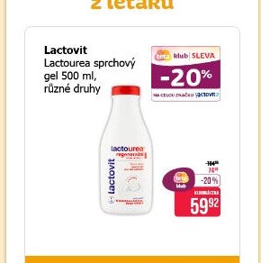 Lactovit sprchový gel 500 ml, různé druhy