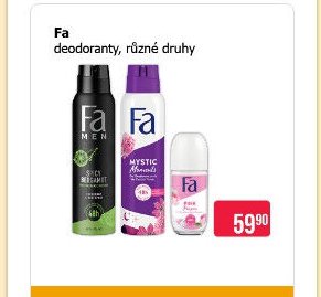 Fa deodoranty, různé druhy
