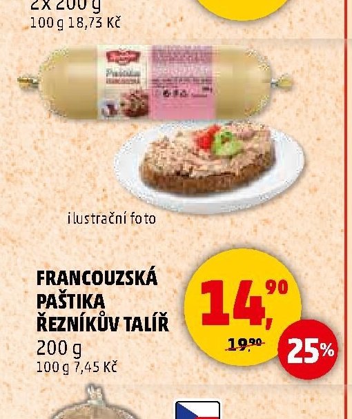Francouzská paštika Řezníkův talíř
