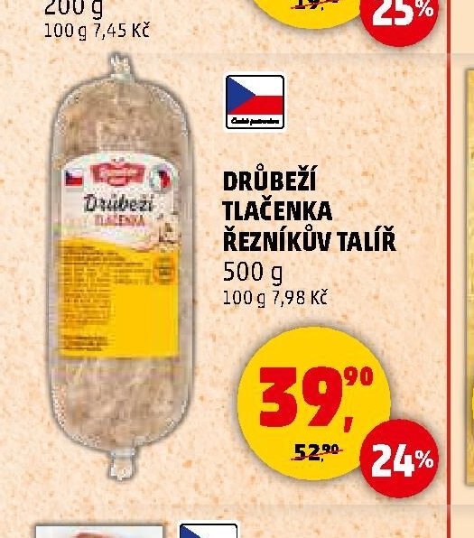 Drůbeží tlačenka Řezníkův talíř