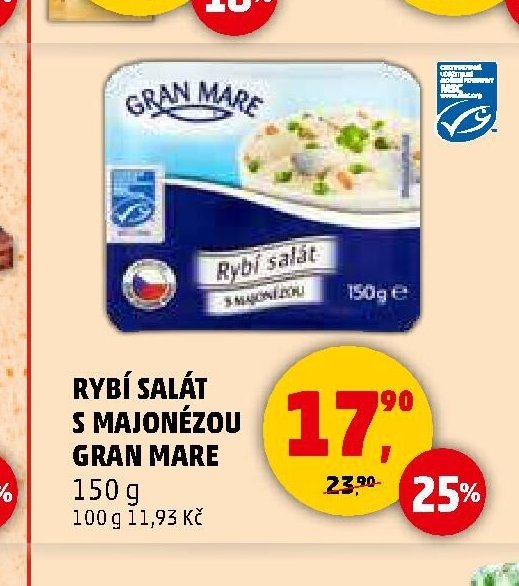Rybí salát s majonézou Gran Mare
