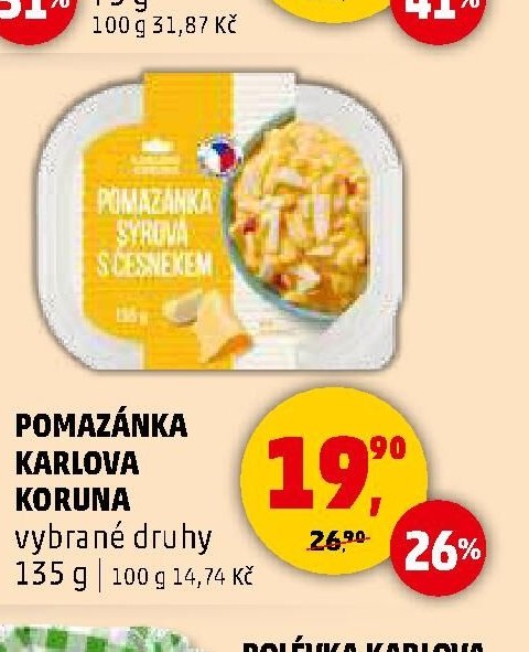 Pomazánka Karlova Koruna