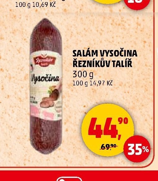 Salám Vysočina Řezníkův talíř