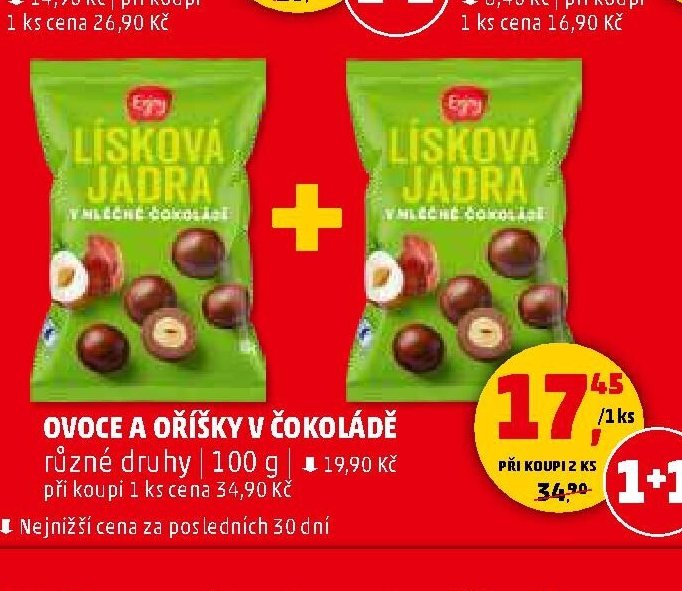 OVOCE A OŘÍŠKY V ČOKOLÁDĚ