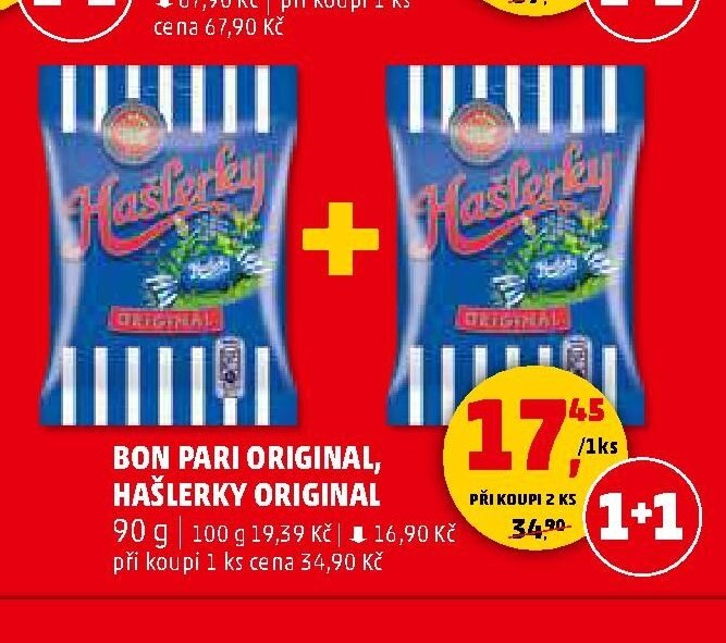 BON PARI ORIGINAL, HAŠLERKY ORIGINAL