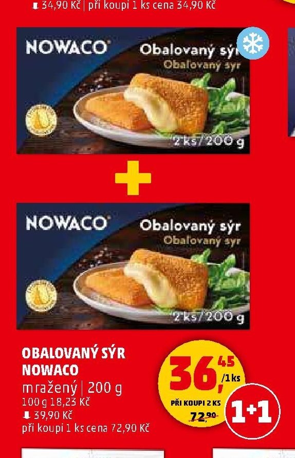 Obalovaný sýr Nowaco