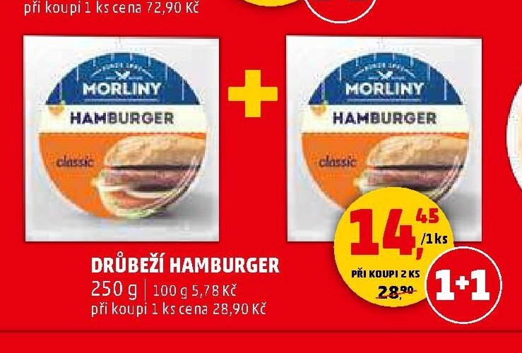 Drůbeží hamburger Morliny