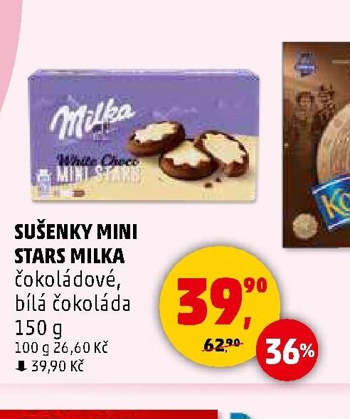 Sušenky Mini Stars Milka