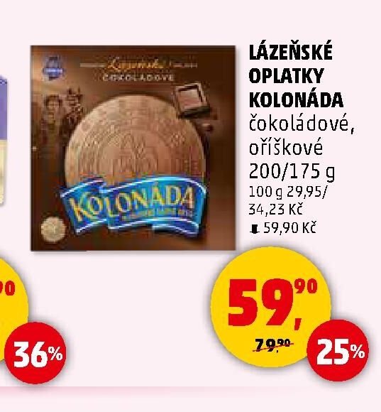 Lázeňské oplatky Kolonáda