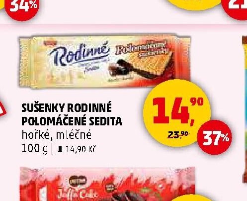 Sušenky Rodinné polomáčené Sedita
