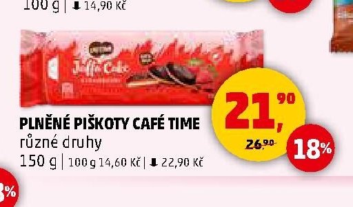 Plněné piškoty Café Time