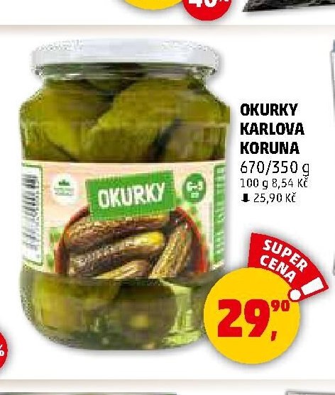 Okurky Karlova Koruna