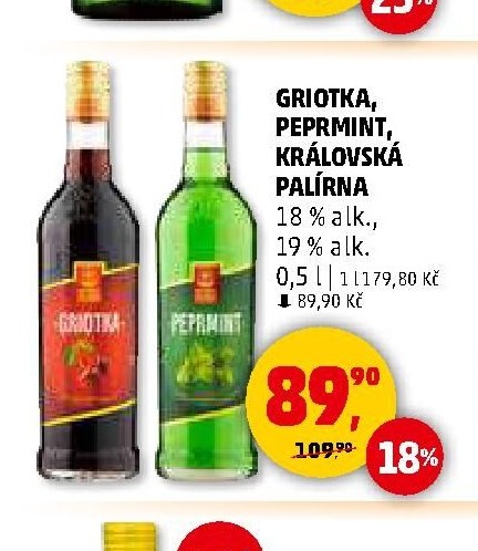GRIOTKA, PEPRMINT, KRÁLOVSKÁ PALÍRNA