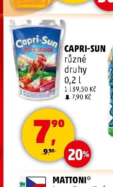 CAPRI-SUN různé druhy 0,2 l