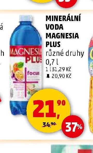 MINERÁLNÍ VODA MAGNESIA PLUS různé druhy 0,7 l