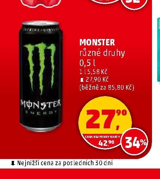 MONSTER různé druhy 0,5 l