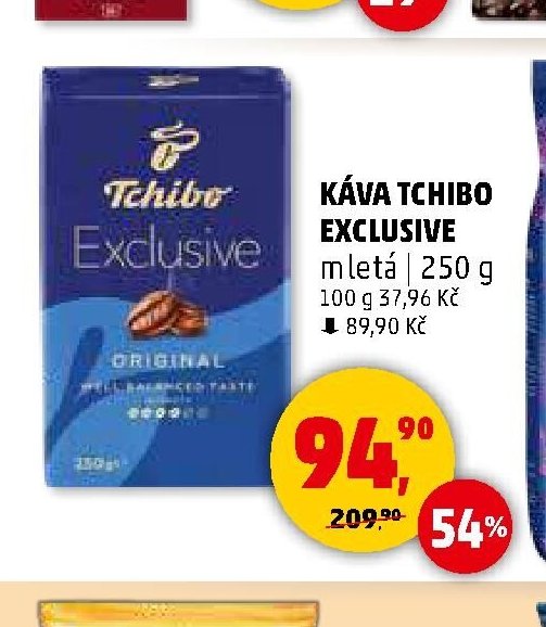 KÁVA TCHIBO EXCLUSIVE mletá 250 g