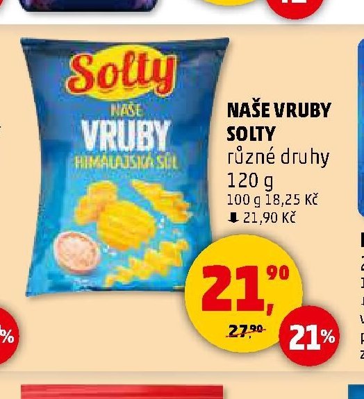 NAŠE VRUBY SOLTY různé druhy 120 g