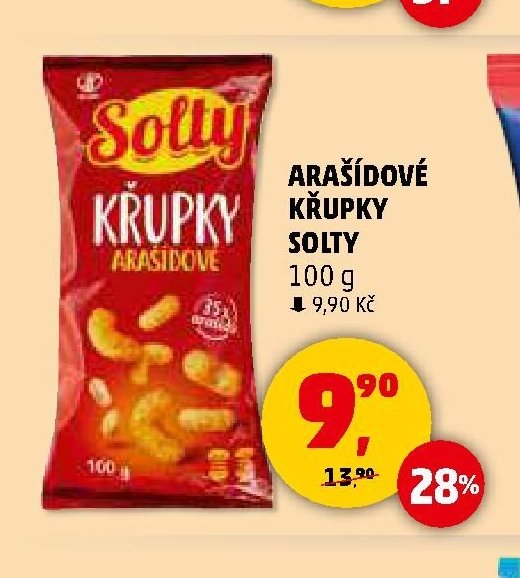 ARAŠÍDOVÉ KŘUPKY SOLTY 100 g