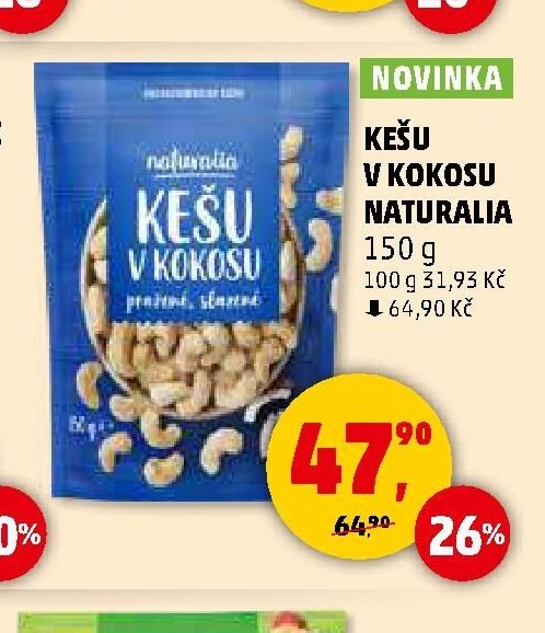KEŠU V KOKOSU NATURALIA