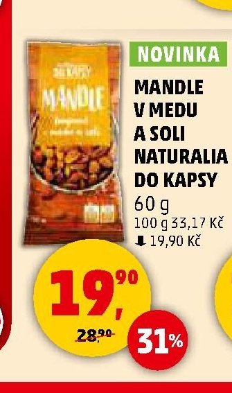 MANDLE V MEDU A SOLI NATURALIA DO KAPSY