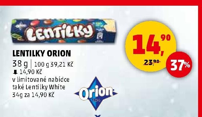 Lentilky Orion