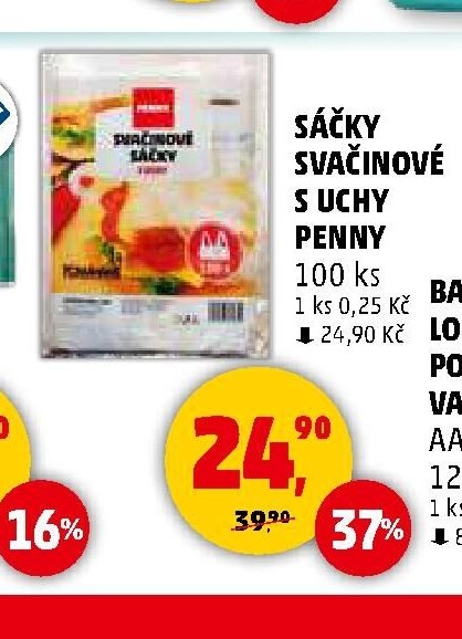 Sáčky svačinové s uchy Penny