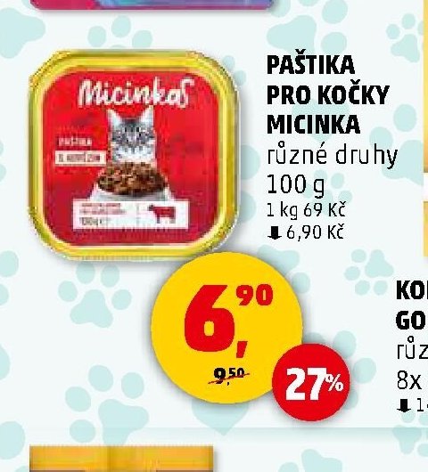 Paštika pro kočky Micinka