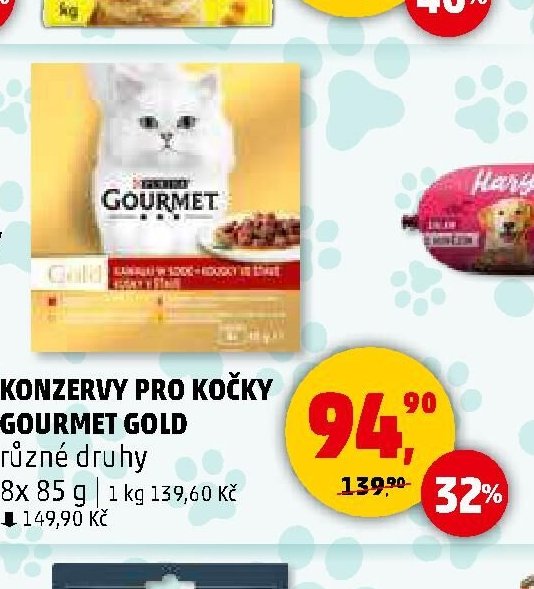Konzervy pro kočky Gourmet Gold