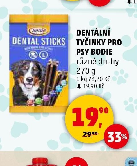 Dentální tyčinky pro psy Bodie