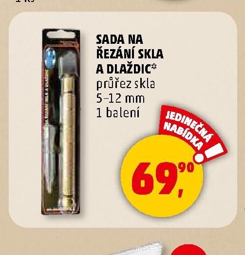 SADA NA ŘEZÁNÍ SKLA A DLAŽDIC