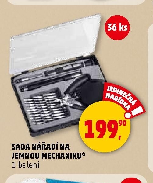SADA NÁŘADÍ NA JEMNOU MECHANIKU