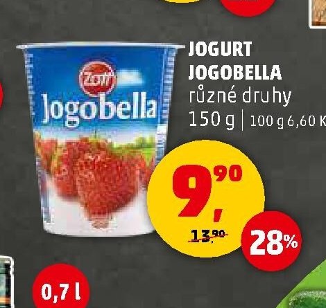 JOGURT JOGOBELLA různé druhy 150 g