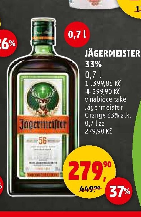 JÄGERMEISTER 33% 0,7 l