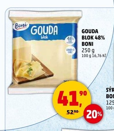 Gouda blok 48% Boni