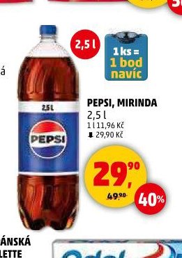 Pepsi, Mirinda 2,5 l