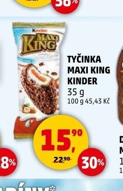 Tyčinka Maxi King Kinder 35 g